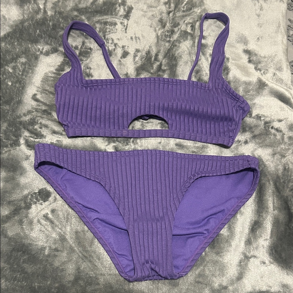 Xhilaration Ribbed Bikini Set